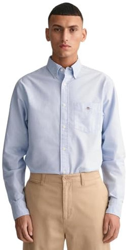 GANT Mens Oxford Shirt Light Pink Pale Blue XXL