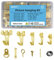 302Pcs Picture Hanging Kit, Heavy Duty Photo Frame Hangers with 10-75lb Hooks, Sawtooth Hardware, Screw Eyes, D Rings, Nails, Screws, Steel Wire for Picture, Painting ,Mirror, Wall Art Mounting