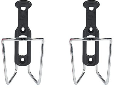 ZEFAL Pack Alu Plast 124 - Flaschenhalter Fahrrad x 2 - Aluminium Fahrradflaschenhalterung für alle Arten von Fahrrädern - leicht und robust – Silber