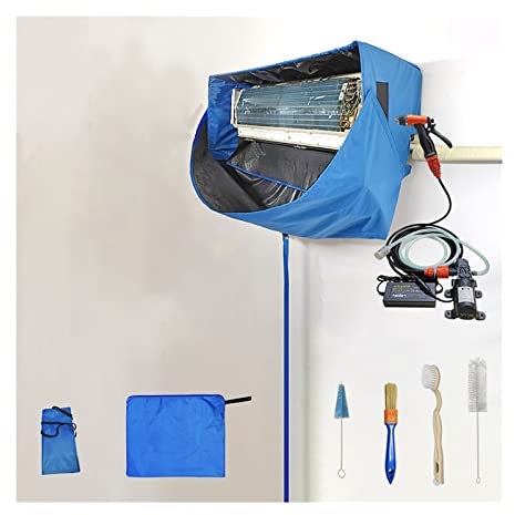 Cubierta de limpieza de aire acondicionado Split 1-3P Cubierta de limpieza de aire acondicionado con kit de limpieza de pistola de agua de alta presión Kit de limpiador de aire aco