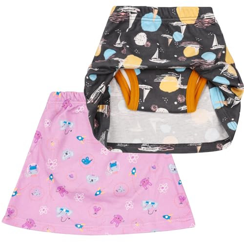 MOEMOE BABY Töpfchen Trainingshose, 2 Stück Windelhosen Kinder, Toilettentraining Unterhosen für Mädchen, Schwarz 6 Jahre