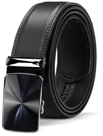 Glamexx24 Gürtel Herren Automatikschließe gürtel: Breit 35mm, Länge 115cm-150cm Business Gürtel für Männer mit Ratsche, Gürtel Ohne Löcher Größe Einstellbar