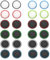 Pack de 24 Grips para Joystick Compatible con Consolas Playstation, Xbox y Steam Deck - Funda Protector para los Joystick del Mando - 24 Unidades Modelos