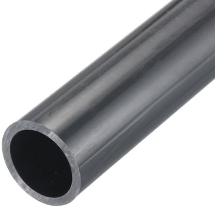 QUARKZMAN Tubo Rigido Rotondo in PVC 25,6mm(1) ID 32mm OD 350mm Grigio Scuro ad Alta Resistenza per Tubi d'Acqua Artigianato Guaina per Cavi