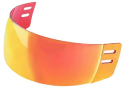 Amagogo Hockey-Helm-Visier, Augenschutz, praktisch, verbessert die Sicht und schützt Ihre Augen, tragbares Hockey-Visier, Gesichtsmasken-Visier, ROT