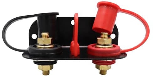 Remote Battery Terminal, Battery Jump Post Kit, Car Charging Jump Post Base Extension Cable Set with Mounting Bracket for Tractor Lawn Mower