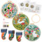 JSRQT 3 Sets Oster Sticksets für Anfänger Erwachsene, Gestempelte Kreuzstichset mit Häschen-Blumen-Muster, Handgefertigtes Nadelspitzen Stickerei Starterset mit Anleitung, Stickrahmen, Nadel und Faden