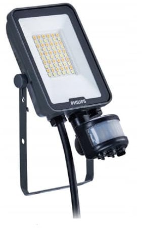 Philips Flutlicht LED 20W, 2200/2400lm Aussenstrahler mit Bewegungsmelder Wasserdicht Floodlight Strahler mit Bewegungsmelder Aussen 8720169736160