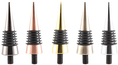 Dcluluwe Blank Bottle Stopper Classic Bottle Stopper with Threaded Post Wine Stopper Insert Hardware for Wine Turning DIY Project