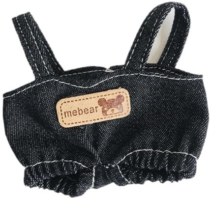 perfk Plüschpuppenkleidung für 15 cm weiche Puppenhosen Cartoon Dress Up Plüschpuppenzubehör, DIY, Kostüme Puppenkleidung stilvoll, Zurück