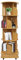 VonVVer Drehbares Bücherregal 5 Ebene 46x46x142cm- Standregal Drehregal 360° Rotation Eck-Bücherregal für kleinen Raum Boden Stehend Regale auf Rollen mit 4 Universal-Räder (Original Holzfarbe)