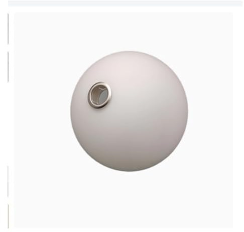 Bocrjune Abat-jour Globe en verre E27/trou 4cm E14/trou 2.7cm, douille filetée, abat-jour en verre blanc mat, accessoires de bricolage 1 pièce(E14 D15cm)