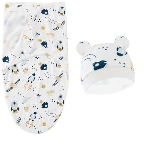 Kids Pucksack 0–3 Monate Baby Schlafsäcke für Neugeborenen Kleinkinder Swaddle Decke Pucktuch Babyschlafsack Wickeltuch für Säuglinge 100% Bio-Baumwolle Unisex (B)