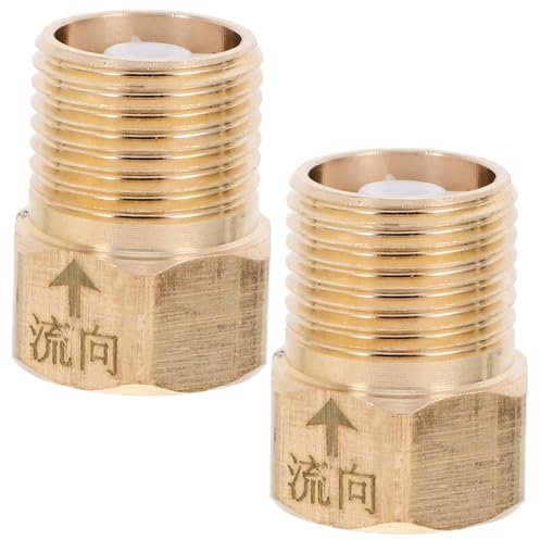 Gadpiparty 2stücke Rückschlagventil Für Wassersysteme Rückflussverhinderer Für Schläuche Kupfer Toilettenadapter Schnellverbinder Für Toilettenarmaturen Ersatz Teil Für