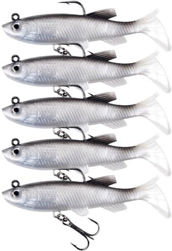 5 Pcs Sea Fishing Tackle - Bionic Fish Hooks & Lures for Bass, Pike & More - Freshwater & Saltwater Kit