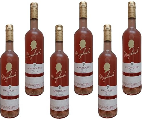 Maybach Roséwein alkoholfrei sortenreines Weinpaket 6 Stück