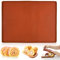 Silikonmatte mit Rand, Dauerbackmatte mit Rand 30x40cm Silikon Backmatte mit Ausgießschutz für Kuchen Gebäc Ideal für Hobbybäcker Profis Praktisch für Ofen Küchenarbeitsplatz Kekse backen