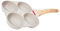 KOCKSHION Poêle à Œufs Multifonctionnelle Pierre Antiadhésive pour Omelettes Pancakes et Hamburgers Poêle à Emplacements pour Cuisine Maison Facile à Nettoyer