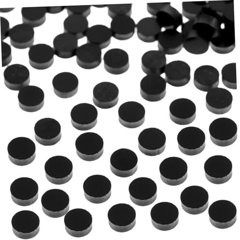 Acryl Gitarren Inlay Punkte 100 Stück für Ukulele Mandoline Schwarz | Griffbrett Einlegematerial, für Fingerboard Arbeiten, Runde Punkte in Mehreren Durchmessern
