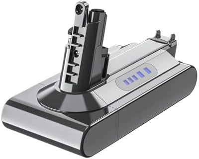 Compatible for Dyson V10 SV12 Vacuum Battery, 25.6V 6000mAh Replacement(4PS V10 With 3 screw)