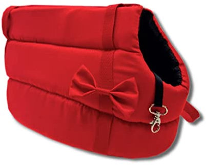 Odolplusz Elegante Hundetasche für Hunde/Katzen, Waschbar - Kleine/Mittlere/Mittelgroße, XS, S, L, M/Hundetragetasche Katzentasche Tragetasche Transporttasche (Rot)