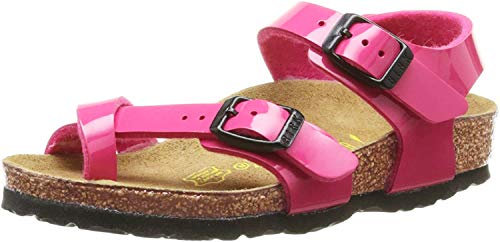 Birkenstock Taormina White/Rosa, Birko Flor Patent Bianco 25
