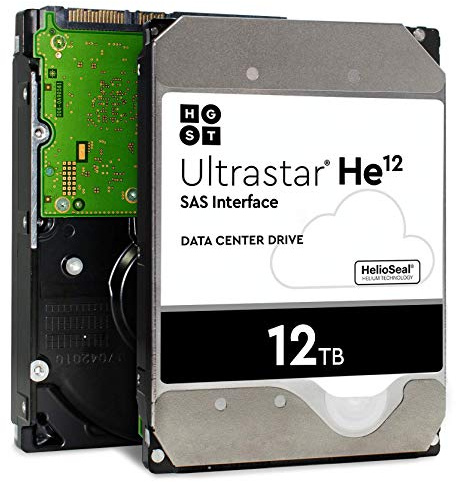 HGST Ultrastar DC HC520 HDD 12 To 7200 tr/min SAS 12 Go/s Interface 3,5 512e ISE Helium Data Center Enterprise HUH721212AL5200 (0F29530) (renouvelé)