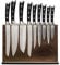 Stylish Large Magnetic Knife Holder - Holds 16+ Knives | Walnut Wooden Knife Block Without Knives | Wide Kitchen Magnetic Knife Holder | Double Sided Kitchen Knife Storage Organizer Block