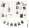 SONGMICS Wandgitter für Foto, Metall Wandgitter-Panel, DIY Draht Foto hängen Display, 2 Stück mit S-Haken, Clip, Hanfschnur, 16,5 x 12,2 Zoll, Golden ULPP01GD