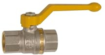 RIEGLER 133171-350.1103 Kugelhahn DIN EN 331, DVGW, MS vern., Handhebel, IG/IG, Rp 1/2, 1Stk