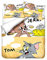 NICHIYO Tom and Jerry Bettwäsche-Set – Bettbezug und Kissenbezug, Mikrofaser, 3D-Digitaldruck, dreiteilige Bettwäsche (11, Einzelbett 135 x 200 cm)