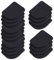 Qixuer 20 Pieces Anti Vibration Pads Rubber Mats Multifunctional Non Slip Matting Washing Machine Shock Absorbers Universal Silent Feet Pads Anti-Vibration Pads for Furniture and Home Appliance