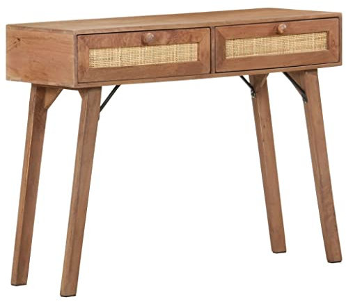 vidaXL Wandtisch, 100 x 35 x 76 cm, aus massivem Mangoholz