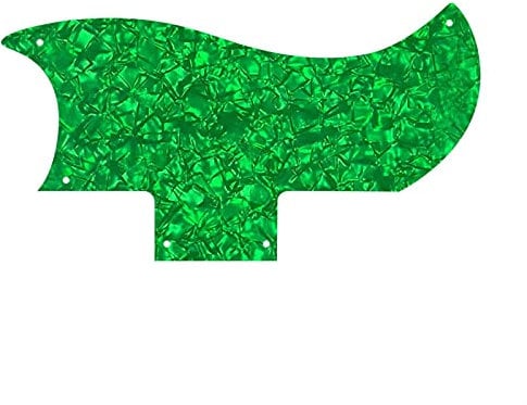 Gitarren-Kratzplatte Gitarrenteile 5-Loch- Schrauben Für SG.Tele- Gitarre Pickguard Scratch Plate Schlagbrett (Color : 4 Ply Green Pearl)