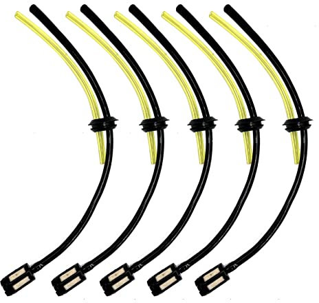 5x Universal Benzinfilter Benzinschlauch kit Tankdichtung für Freischneider Motorsense Heckenschere Hochentaster zb. Fuxtec Timbertech Tarus Brast AL-KO Rasenmäher