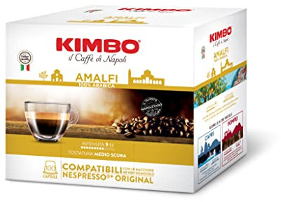 Kimbo Amalfi 100% Arabica -capsule Compatible nespresso Original - 100 Capsules