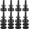 Uni-Fine M10 Lot de 8 pieds réglables pour meubles - Vis de réglage - Pieds de réglage avec écrou à enfoncer - Pour pieds de meubles en bois