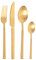 Pintinox 24tlg. Tafelbesteck Menübesteck Besteckgarnitur Tischbesteck Besteck-Set DUKE für 6 Personen, Hochwertiger 18/10 Edelstahl, Messer aus 13/0 Chromstahl (Sun), inkl. Microfasertuch