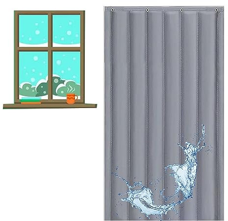 Türvorhang,Thermovorhang Gegen Kälte und Hitze,Raumtrenner vorhang,Thermovorhang Kälteschutz,Wärmeschutzvorhang,Schalldichte Vorhänge für Türen, strapazierfähiges Oxford, damit der Winter warm bleibt
