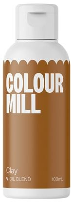 Colour Mill Clay Lehm 100 ml Next Generation Oil Based Food Colouring for Baking
