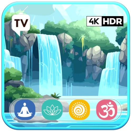 Kaskadierende Harmonie: Ruhige Wasserfallklänge für Naturmeditation und Entspannung Für Fire Tablets & Fire TV | NO ADS