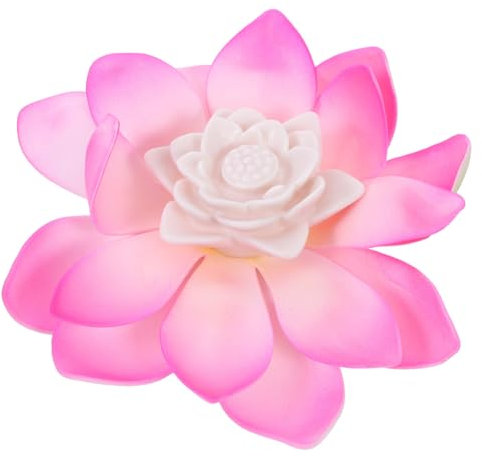 Gadpiparty Solarleuchten Wasserdichte Lotuslichter Lotus Poolbeleuchtung Türdekoration Pool-solarblumen Schwebender Led-lotus Outdoor- Chinesische Laterne Außenpools Rosa Kerze Seerose