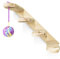 THINGSSOL© Escalera Rascador Para Gatos | Pelota con cascabel incluida | Arbol de actividades para Gato | Rascador Pared Gatos | Parque Estantería Pared | Accesorios Muebles Gato | Izquierda y Derecha