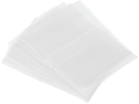 PATIKIL Fascette Termorestringenti Perforate PVC 55x40mm Trasparenti 500pz | Pellicola Termoretraibile, per Bottiglie Barattoli Lattine Scatole Adatte, per Diametro Tappo 1, 22 a 1, 34