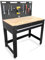 Phoenix Safe Company - TW4501B - Premium Tool Workbench with rubber wood work surface - Suitable for garage work table with heavy duty steel storage drawer - Peg board with 10 pegs - Capacity 300kg
