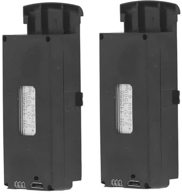 2 Stück 3,7 V 1800 MAh Lithium-Batterie, Leichter Überladungsschutz für S6 G6 Flugzeuge RC Drohnen-Batterie-Ladekabel-Set