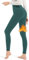 LYRIKER Thermo Leggings Damen Baumwolle, Gefütterte Fleece Leggings Warme Winter Leggins Minttürkis