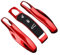 Happyit Clé Key Cover Étui Coque télécommander pour Porsche Panamera Spyder Carrera Macan Boxster Cayman Cayenne 911 970 981 991 (Rouge)