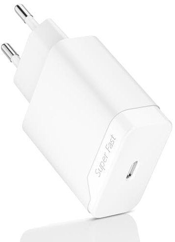 Prise Chargeur Rapide Type C 25W Compatible avec Samsung Galaxy A16 A15 A25 A26 A35 A36 A54 A55 A56 A06 5G, S25 S24 S23 S22 A22 S21 S20 FE Embout Secteur Téléphone Portable Adaptateur Bloc USB-C
