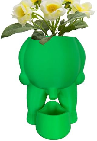 Macetas únicas - Lindas y divertidas macetas para suculentas, macetas originales | macetas bonitas | Divertidas macetas para suculentas con diseño novedoso y agujero de drenaje para plantas de
